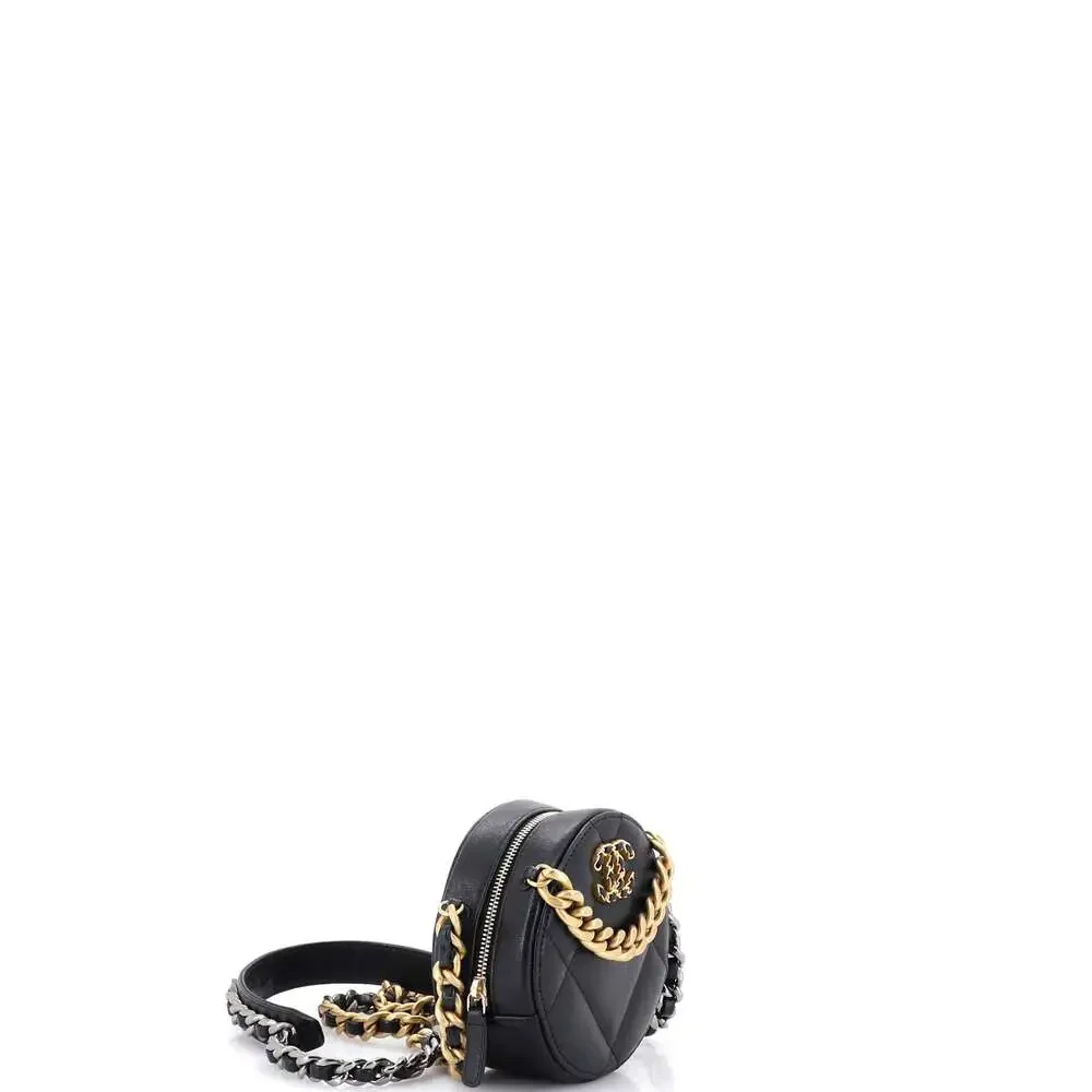 Chanel 19 Round Clutch With Chain #259233C25B